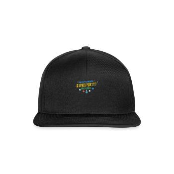 Space Wordplay Space Planet planète - Casquette snapback - noir/noir - Devant