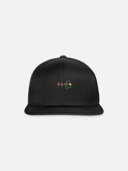 Tierarzt-Herzschlag-Tierarzt-Tierarzt - Snapback Cap - Schwarz/Schwarz