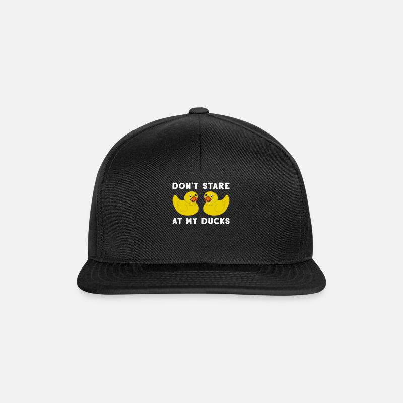 Canard caoutchouc caoutchouc canard canard jouet de bain canard - Casquette snapback - noir/noir
