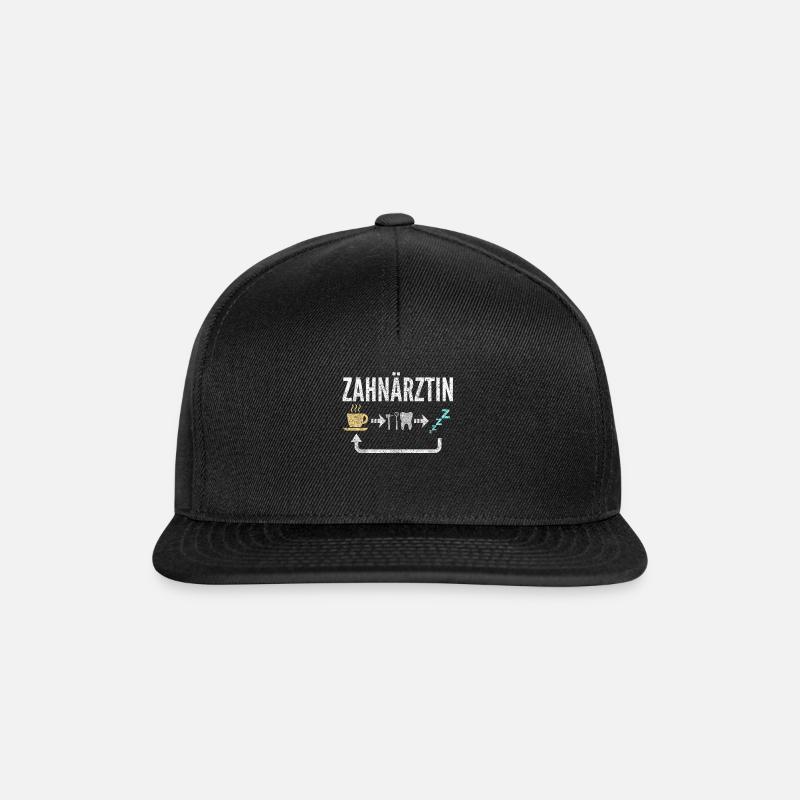 Zahnärztin - Snapback Cap - Schwarz/Schwarz