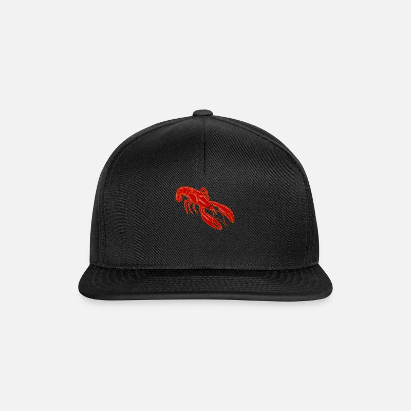 Langouste langouste langouste fruits de mer - Casquette snapback - noir/noir