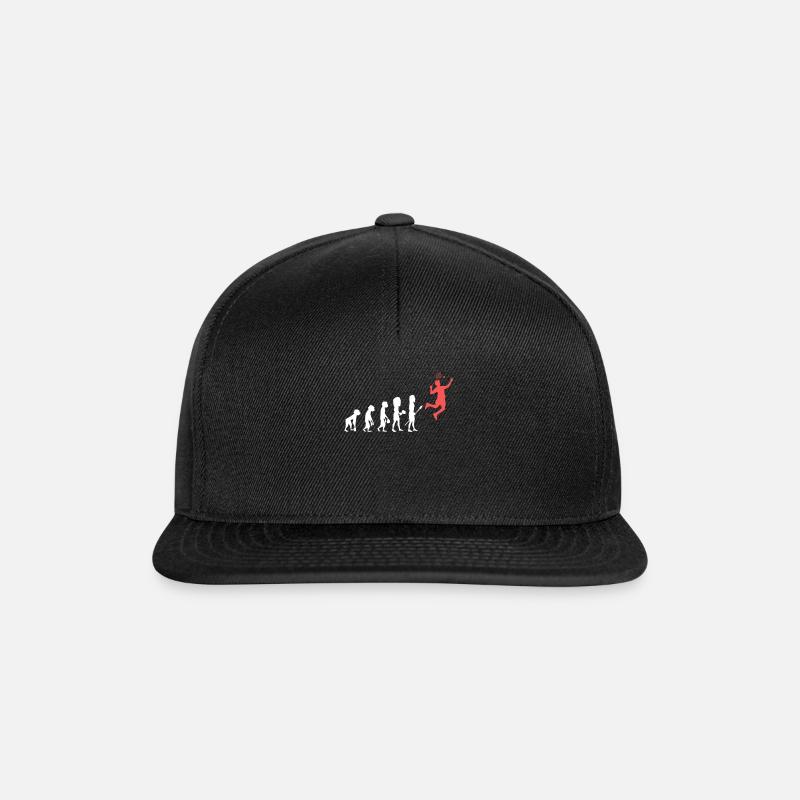 Evolution de l'évolution du badminton - Casquette snapback - noir/noir