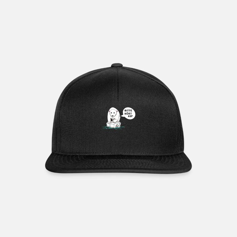Klimawandel Umweltschutz Klimaschutz Umwelt Klima - Snapback Cap - Schwarz/Schwarz