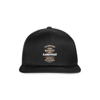 Kassenwart - Snapback Cap - Schwarz/Schwarz - Vorne