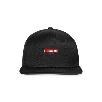 El Cabron - Snapback Cap - Schwarz/Schwarz - Vorne