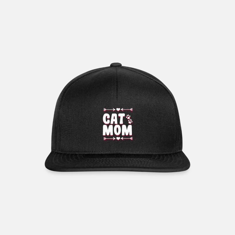 Katzen Mutter - Snapback Cap - Schwarz/Schwarz