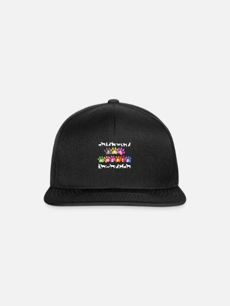 Dog dog walk dog mom dog owner - Snapback Cap - black/black