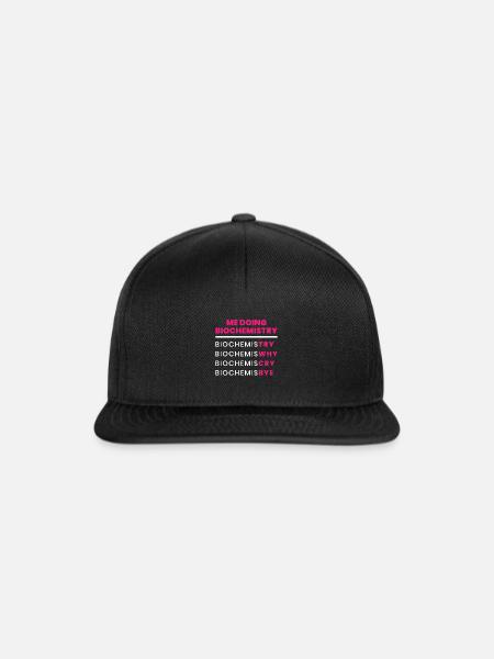 Biochemie - Snapback Cap - Schwarz/Schwarz