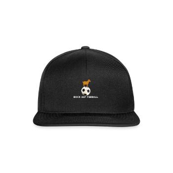 Bock Auf Fußball Fußballer Spruch Sport Geschenk - Snapback Cap - Schwarz/Schwarz - Vorne