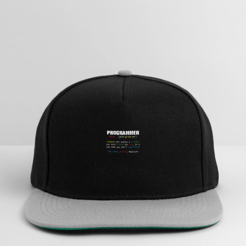 Programmer Definition Coder Programming Coding Snapback Cap