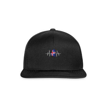 Icelandic horse Tölt horse riding pony Icelander - Snapback Cap - black/black - Front
