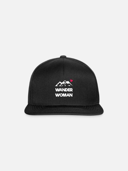 Wander Woman - Snapback Cap - Schwarz/Schwarz