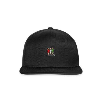 Tischfußball Kickern Tischkicker Wuzzler - Snapback Cap - Schwarz/Schwarz - Vorne