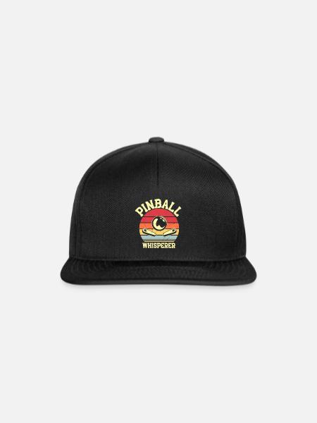 Flipper Retro Gamer Zocker - Snapback Cap - Schwarz/Schwarz