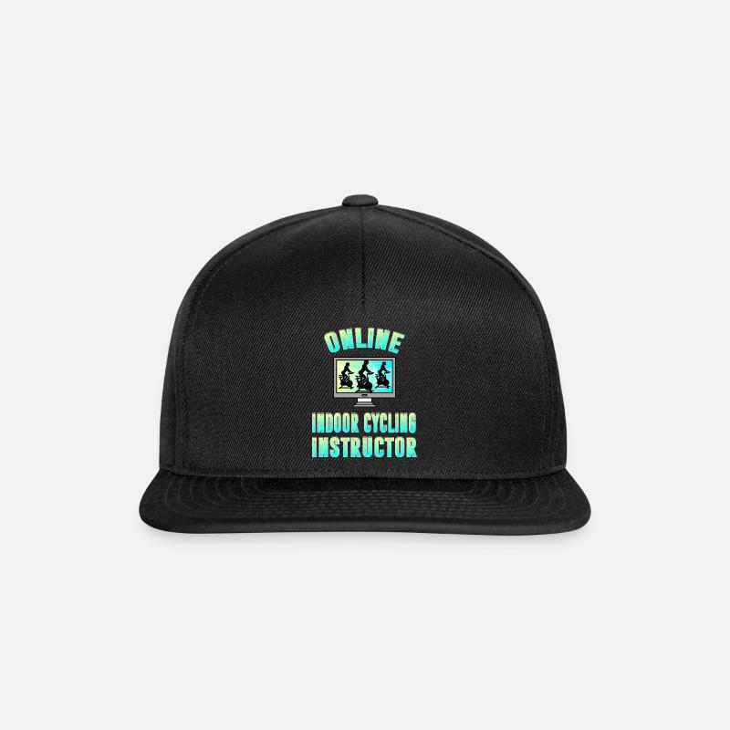 Online Indoor Cycling Instructor - Snapback Cap - Schwarz/Schwarz