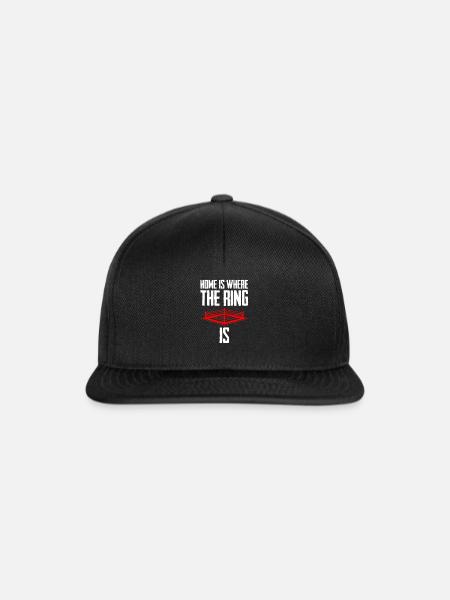 Boxen Boxkampf Boxer - Snapback Cap - Schwarz/Schwarz