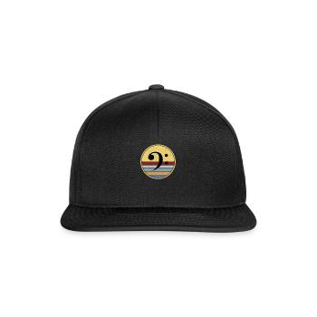 Musicien de musique clé de fa - Casquette snapback - noir/noir - Devant