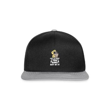 Baker Baking Pastry Chef - Snapback Cap - black/grey - Front