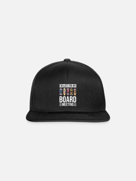 Skateboard Skateboarder Skater - Snapback Cap - Schwarz/Schwarz