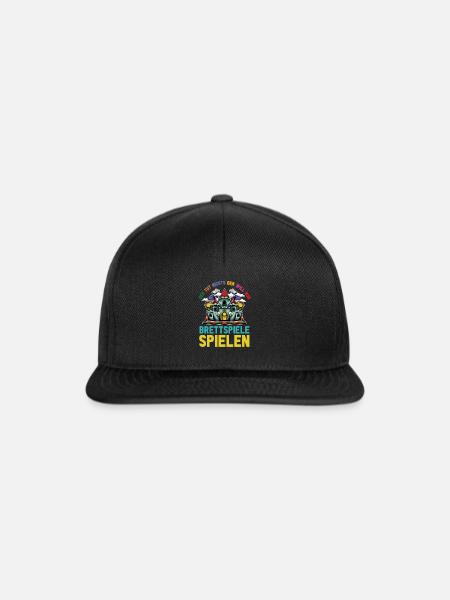 Brettspiel - Snapback Cap - Schwarz/Schwarz