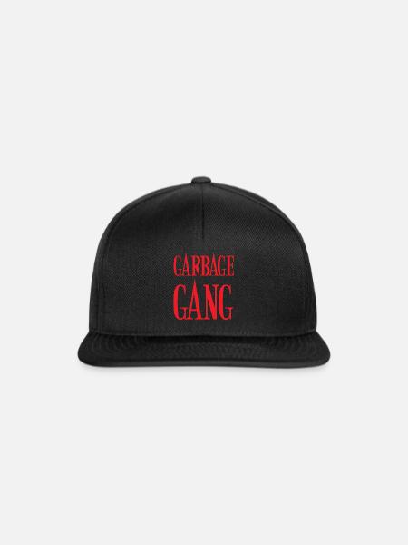 Müllwagen - Snapback Cap - Schwarz/Schwarz