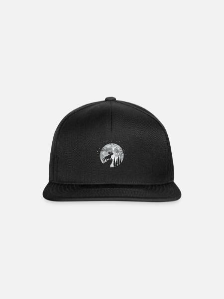 Elch - Snapback Cap - Schwarz/Schwarz