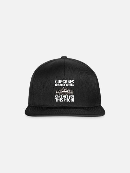 Cupcakes Because Drugs - Snapback Cap - Schwarz/Schwarz
