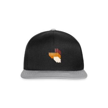 SET YOURSELF FREE - Snapback Cap - Schwarz/Grau - Vorne