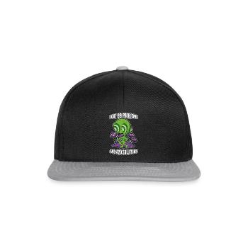 I Got 99 Problems And 420 Solutions Cannabis Weed - Snapback Cap - black/grey - Front