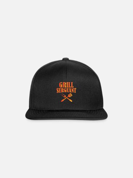 Grill Sergeant - Snapback Cap - Schwarz/Schwarz