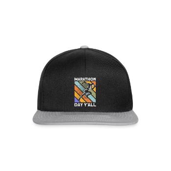 Running Runner Jogger Cadeau - Casquette snapback - noir/gris - Devant