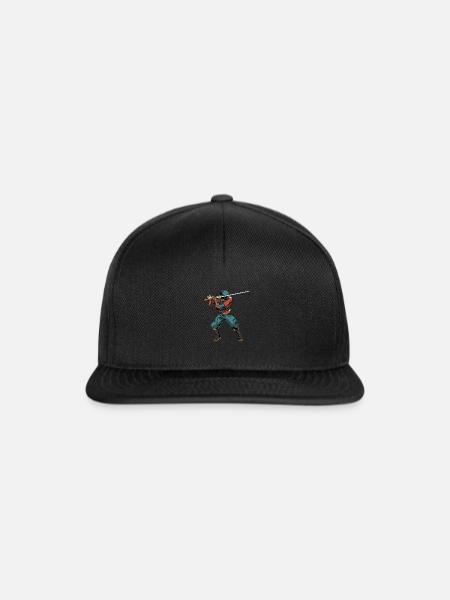 Samurai Katana-Schwert - Snapback Cap - Schwarz/Schwarz