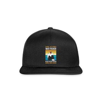 Einmal mit Profis war früher - Snapback Cap - Schwarz/Schwarz - Vorne