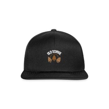 Old School Pfeilspitzen Bogenschießen - Snapback Cap - Schwarz/Schwarz - Vorne