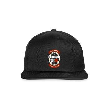 Lustiges Tischtennisspieler Spruch Motiv - Snapback Cap - Schwarz/Schwarz - Vorne