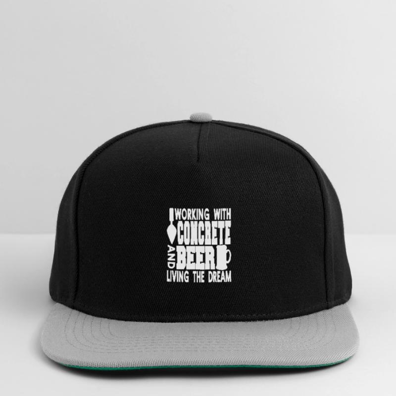 Conception de constructeur en béton pour les constructeurs et le chantier de construction Casquette snapback