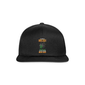 Funny Bagpipe Player Musician Design - Snapback Cap - black/black - Front