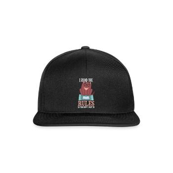 Funny Game Night Conception de jeux de société - Casquette snapback - noir/noir - Devant