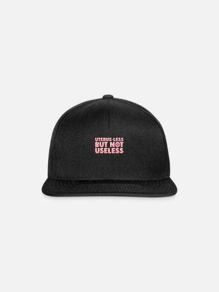 Hysterektomie Komisch - Snapback Cap - Schwarz/Schwarz