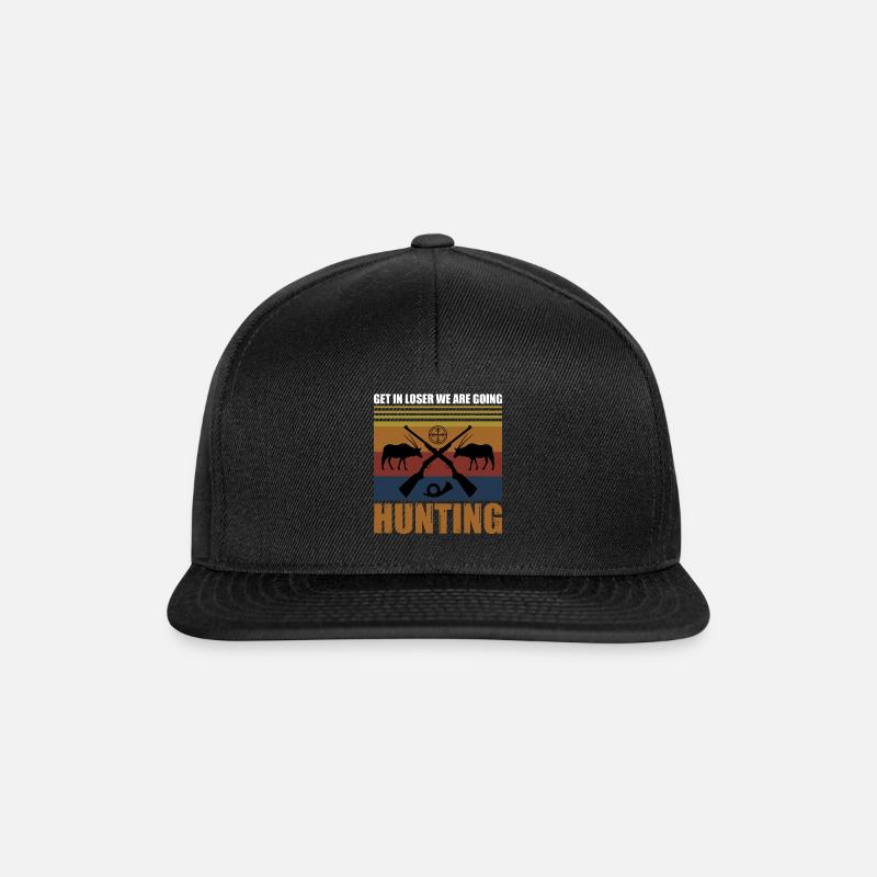 Obtenez un perdant comme aller à la chasse - Casquette snapback - noir/noir