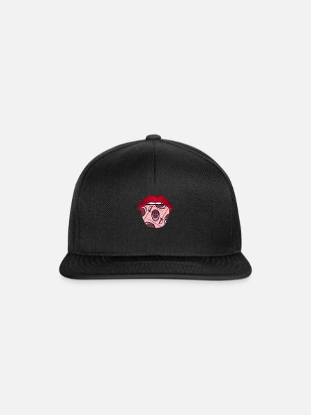 Fechten Fechter Zunge - Snapback Cap - Schwarz/Schwarz