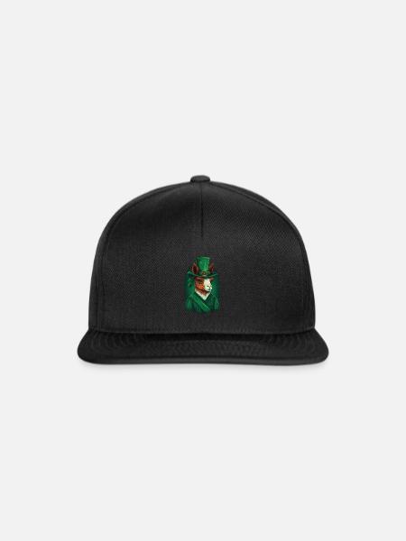 Llama St. Patty - Snapback Cap - Schwarz/Schwarz
