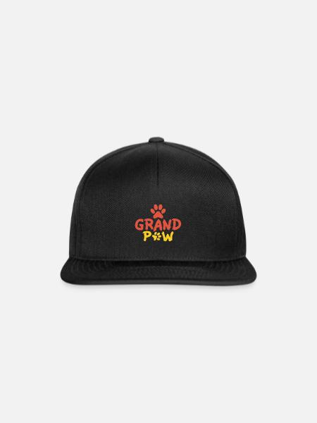 Grand Paw - Pfote - Snapback Cap - Schwarz/Schwarz