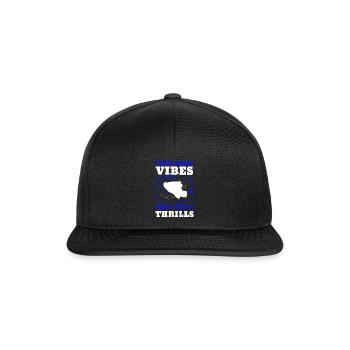 Santa Clara San Francisco Usa Design - Snapback Cap - Schwarz/Schwarz - Vorne