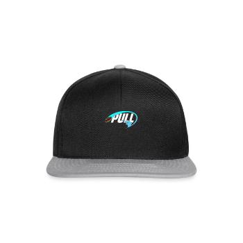 shooting lover funny clay pigeon shooter gift idea - Snapback Cap - black/grey - Front