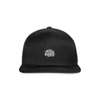 Mur du bouclier viking - Casquette snapback - noir/noir - Devant