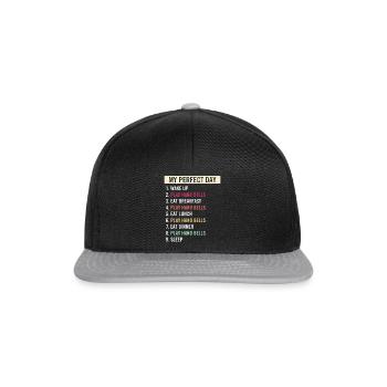 Funny Hand Bells Players Hand Bells Music Lovers - Snapback Cap - black/grey - Front