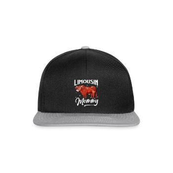 Maman Limousine - Boeuf Limousin - Casquette snapback - noir/gris - Devant