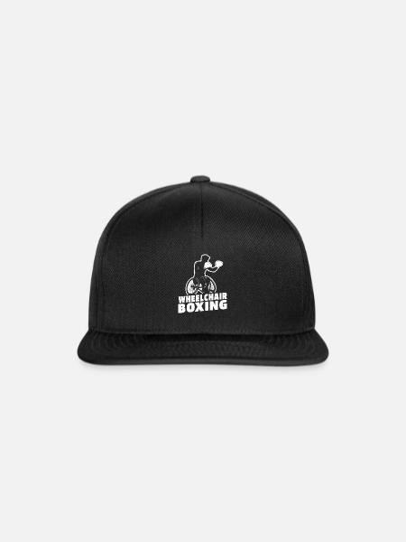 Boxen Boxer Rollstuhl - Snapback Cap - Schwarz/Schwarz