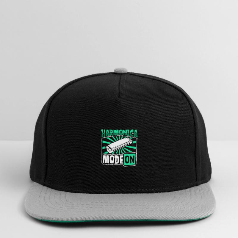 Harmonica Mode On - Harmonica Snapback Cap